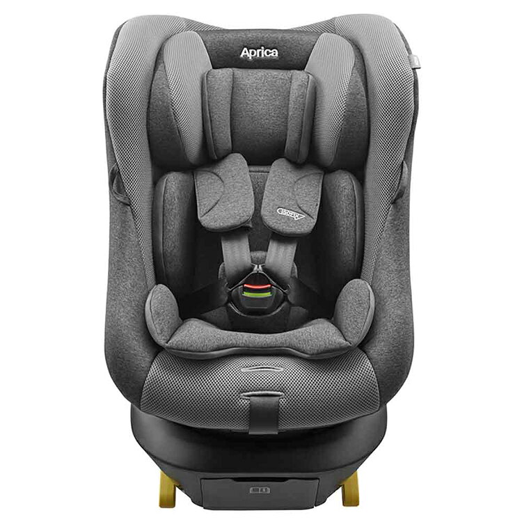 クルリラ プライト ナイトグレー アップリカ チャイルドシート 長期利用 ISOFIX 回...