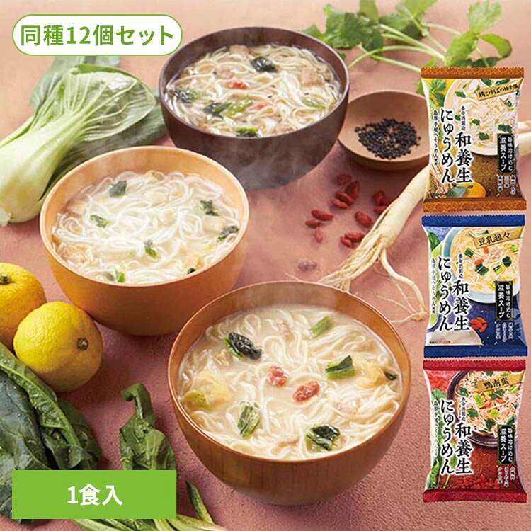【12個】和養生にゅうめん にゅうめん 鶏とゆばのゆず塩 鴨なんばん 豆乳タンタン ...