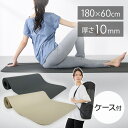 ヨガマット 厚手 10mm 収納袋付き おしゃれ 筋トレ トレーニング マット ヨガ フィットネス ピラティス ストレッチ エクササイズ 体感 宅トレ 軽量 ア...