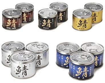 伊藤食品 美味しい鯖(さば)缶詰 5種 【水煮・食塩不使用 各3缶 味噌・醤油・黒胡椒にんにく各2缶 合計12缶】
