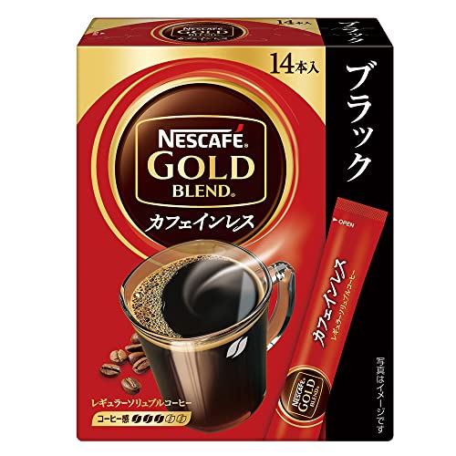 ネスカフェ ゴールドブレンド カフェインレス　コーヒー ネスレ日本 ネスカフェ ゴールドブレンド カフェインレス スティックブラック 14P×6個