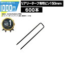 [楽天1位受賞] 1000円クーポン付【600本】リアリーターフ 専用ピン 高級人工芝 人工芝 人工芝ロール 芝生シート ピン デュポン 600個 固定ピン グリーンフィールド【条件付で個人購入可】法人/事業主/施設限定価格