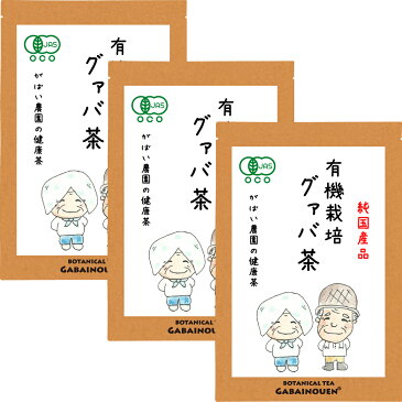 有機栽培 グァバ茶 2g×40包 (お得な3個セット)【グァバ茶/グアバ茶/グアバ茶 国産/グァバ茶 送料無料/グァバ茶 /ぐあば茶/グァバ茶 国産/健康茶】