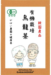 有機栽培 烏龍茶 3g×40包【送料無料/おちゃ/お茶/国産/ウーロン茶/うーろんちゃ/オーガニック/ティーバッグ/栽培期間中農薬不使用/がばい農園/健康茶/手作り/ティーパック/昔ながらの手作り製法/1袋はポスト投函/2袋以上で宅急便】