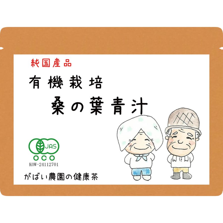 有機栽培 桑の葉青汁 100g 【送料無料/国産/オーガニック/無添加/クワ茶/桑茶/クワ/くわのは/桑青汁/桑の葉粉末/桑の葉青汁/桑の葉パウダー/健康食品/がばい農園/昔ながらの手作り製法/1袋はポスト投函/2袋以上で宅急便】