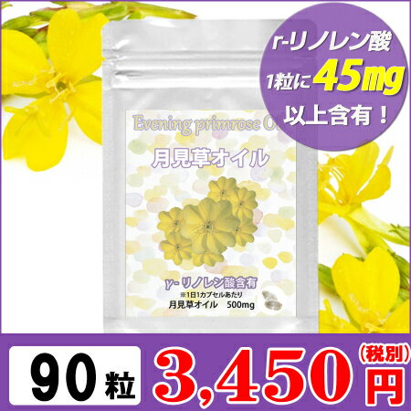 月見草 サプリメント γリノレン酸含有 月見草オイル お徳用90粒(約3ヶ月分) 美容サプリ 美容サプリメント サプリ 健康サプリメント ガンマリノレン酸 月見草油 栄養機能食品 イブニング プリムローズ 女性 健康食品 通販 新生活 バレンタイン格安通販　バレンタイン　人気　ランキング