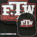 リカーブランド キャップ 帽子【FTW / For The Win・勝利の一撃】LIQUOR BRAND CAP メンズ メッシュキャップ バイク ホッドロッド