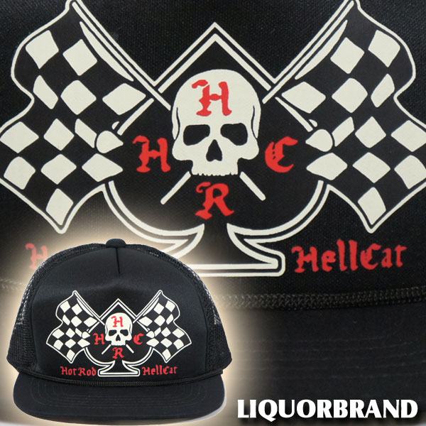 HOT ROD HELL CAT キャップ 帽子CAP メンズ リカーブランドの兄弟ブランド ホットロッドヘルキャット LIQUOR BRAND ロックンロール オールドスクール