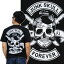 【S】【M】【L】【XL】バイカーTシャツ・JUNK SKULL・ジャンクスカル(半袖Tシャツ)黒 JUNK SHOP・ジャンクショップロック リーゼント ドクロ ロカビリー オールドスクール 髭 髭柄 アメカジ バイカー ストリートメンズ レディース 男性 女性