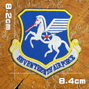 ミリタリーワッペン【seventeenth air force/第17空軍】アメリカ空軍 航空軍 軍物 米軍 アメリカ軍 アメカジ 刺繍アイロン アップリケ パッチ wappen patch 馬 羽