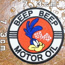 刺繍アイロンワッペン【BEEP BEEP MOTOR