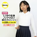 【女の子用】 しっかりやわらか生地 【厚手】 ポロシャツ 白 キッズ 小学生 小学 制服 学生服 長袖 シャツ スクールポロシャツ 通学用 小学生 学校用 小学生用 学校用 入学 受験用