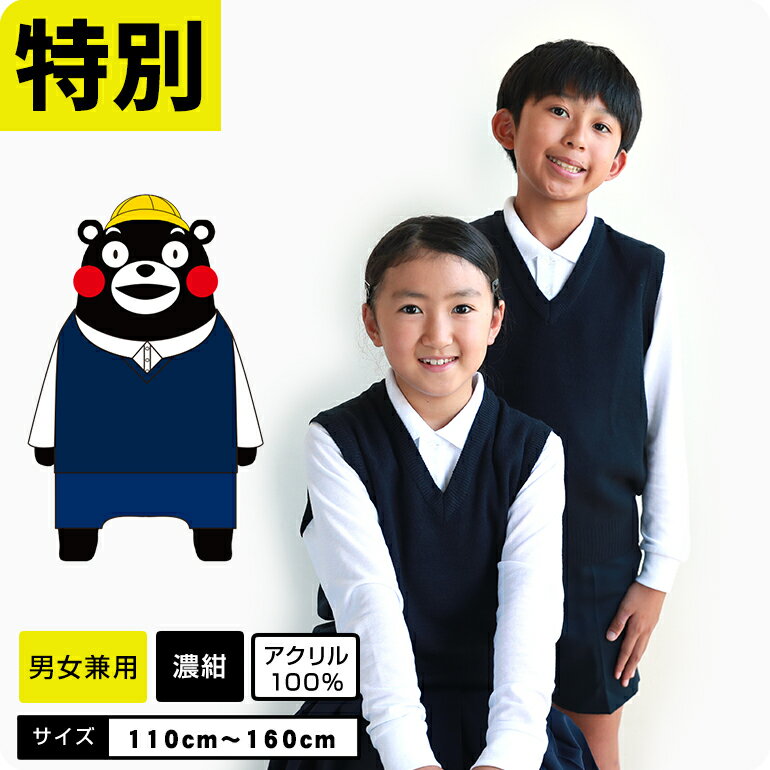 30%OFF  しっかり生地 スクールベスト 紺 小学校 男の子