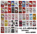 キティちゃん 45周年 プチタオル キティグッズ 福袋 ハローキティ 記念 1974〜2018【公式】 女の子 小学校 幼稚園 保育園 通学 通園 入学準備 おでかけ 手口ふき タオル プレゼント 送料無料 アソート