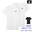 グンゼ アディダス ボーイズ2枚組Tシャツ Vネック 半袖 adidas 男の子 子供 ジュニア 肌着 インナー 着..