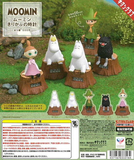 Rakuten - MOOMIN ムーミン きりかぶの時計　全5種セット【在庫品】