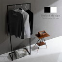 ハンガー掛け デザインハンガー 服掛け スチール ブラック/ホワイト LET300246