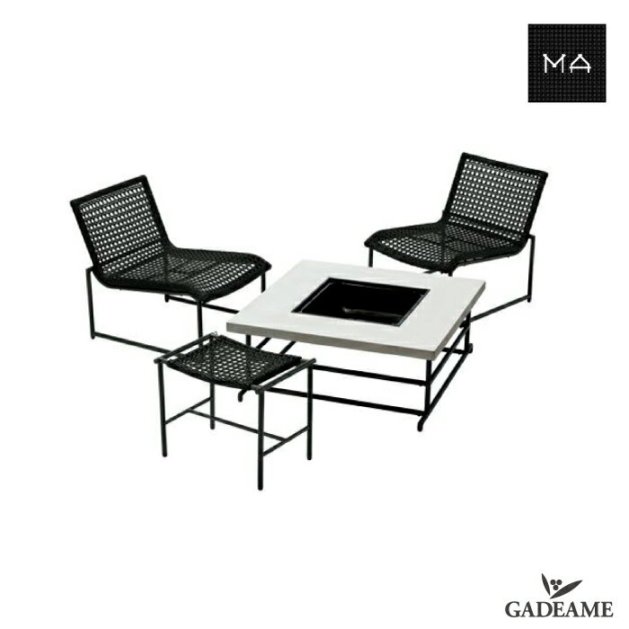 ガーデンファニチャー MA-N-001SET〈MA ファイヤーピットテーブル MA スツール MA 