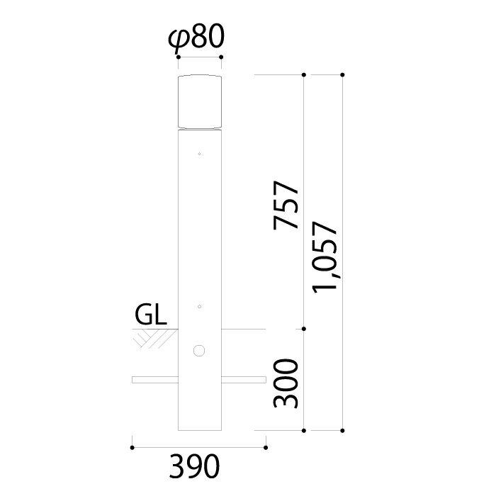 エクステリア照明 LED ポールライト エコルトポールライト　EA01012 12入力電圧 DC 12V 消費電力 2.8W 防沫形 電球色【ユニソン】 モダン オシャレ 照明 庭 ガーデン アウトドア ライト 屋外照明 3