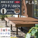 プラドデッキ ウッドデッキ 人工木 樹脂デッキ W5358xD2680mm ロング柱 L900mm 2カラー プラド/deck 屋外 木目調 木質 複層合成木材 高強度 耐久性 本格 組立式 ガーデン テラス 新築 施主支給 DIY plad グローベン