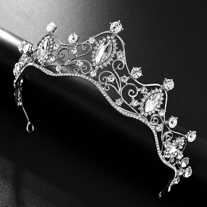 ティアラ キラキラティアラウェディング 結婚式にぴったりアクセサリー、華やかに演出 ブライダル 結婚式 二次会 ラインストーン ヘッドドレス ヘアアクセサリー ...
