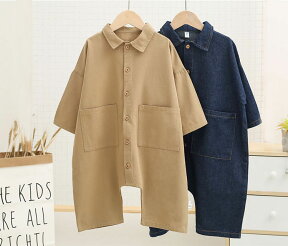 【一部即納】キッズ デニムオーバーオール　サロペット　ベビー服　キッズ　デニムパンツ　ズボン 子供服 つなぎ オーバーオール 女児 男児 オールシーズン 　小さいサイズも対応