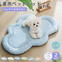 ペットベッド 冷感 ベッド 犬 夏用 冷感 猫 犬用 洗える 小 中 大型犬 高反発 接触冷感素材 枕付きペットクッション ペット敷きパッド 介護ベッド ソフト...