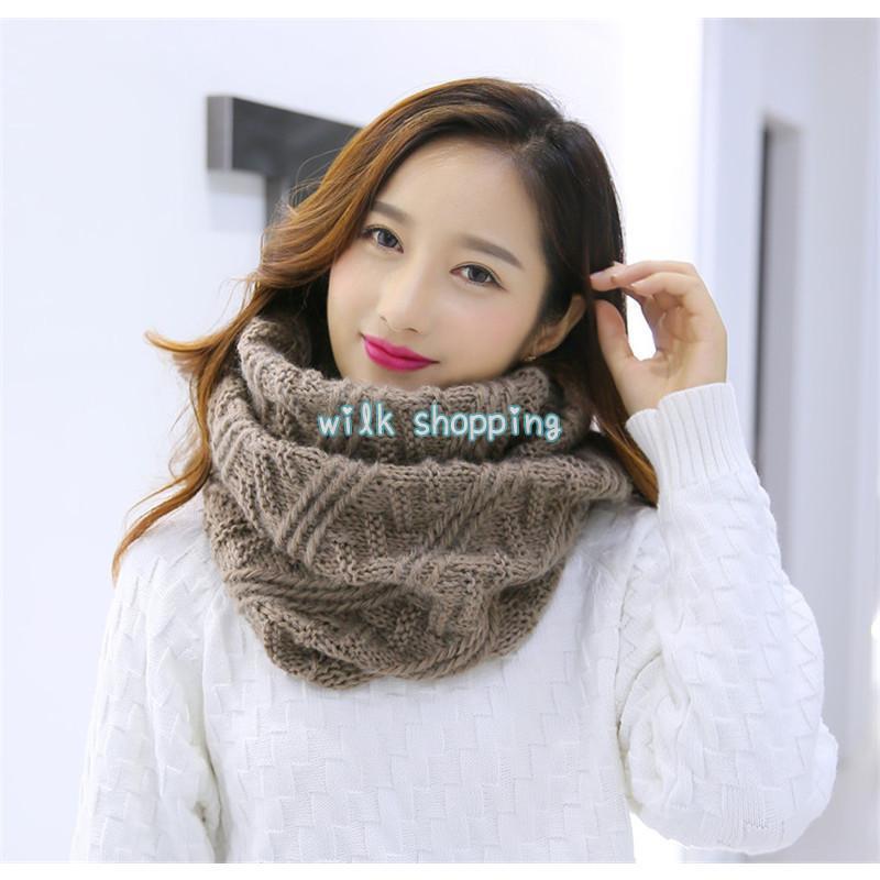 ニット スヌード レディース 秋 冬用 ネックウォーマー ローゲージニット 輪っか状 防寒 マフラー あっ..