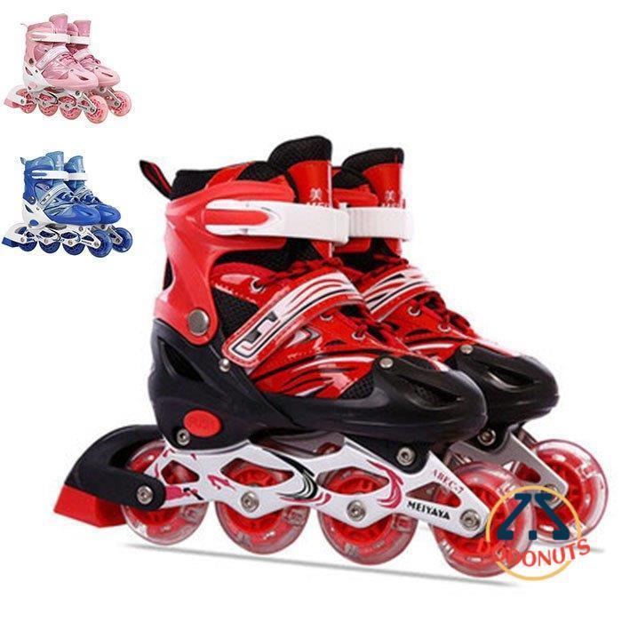 インラインスケート ローラーブレード 子供/ジュニア用 ウィールが光る ローラースケート