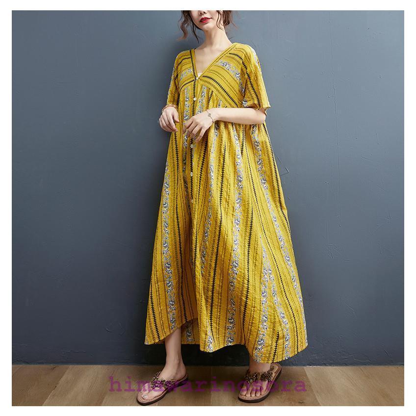 ワンピースロングワンピース花柄リゾ...