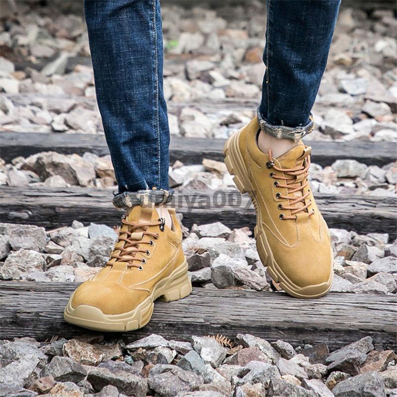 安全靴 メンズ 鋼鉄先芯 レディース 踏み抜き防止 絶縁 滑りにくい 通気 衝撃吸収 作業用品 耐油 スニ..