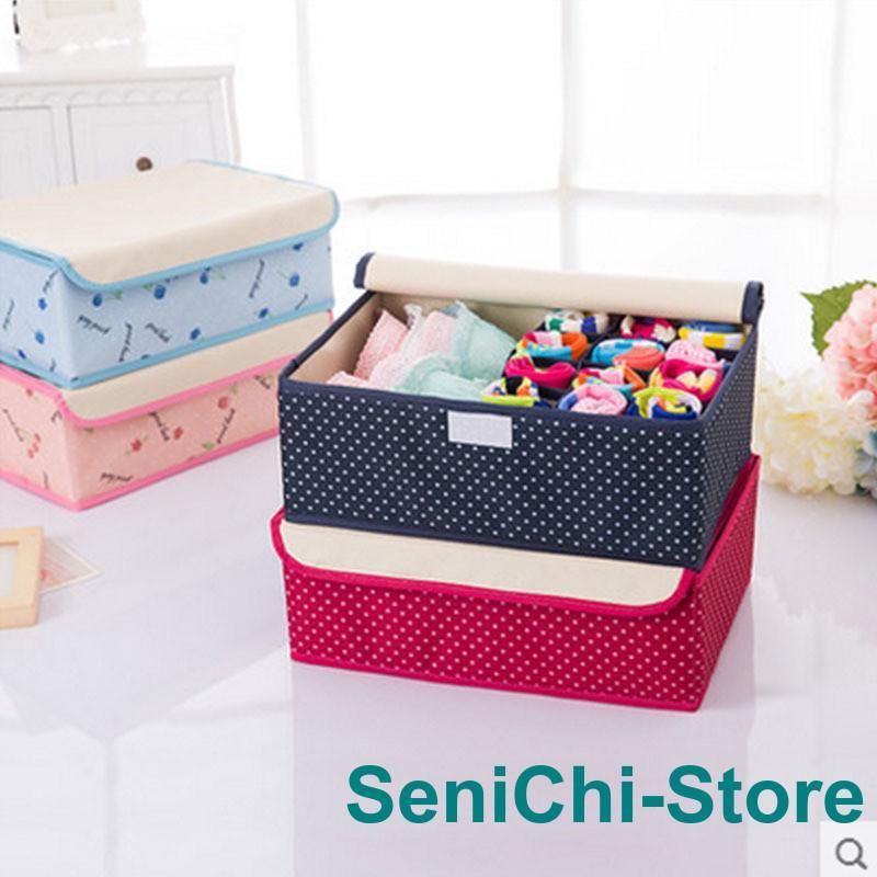 収納ボックス 下着収納ケース 靴下/パンツ/ブラジャー 整頓ボックス 収納ケース 防湿 防カビ 多機能 折..