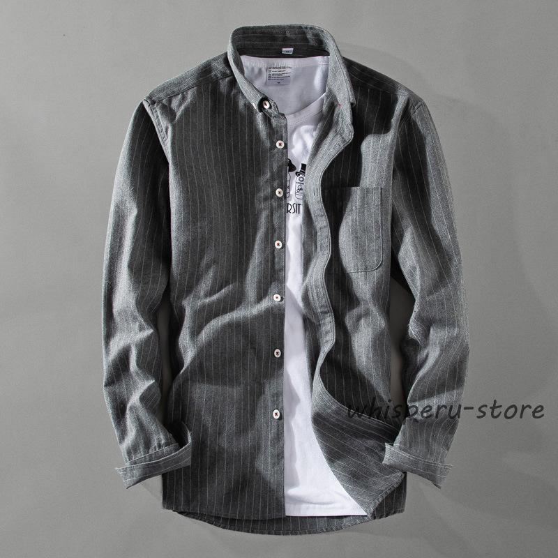 ボタンダウンシャツメンズ長袖ストラ...