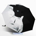 折りたたみ傘 撥水加工 折り畳み傘3段折り メンズ自動開閉 晴雨兼用 猫柄高強度 耐久性の高い8本骨 大きめサイズ かさ カサ メンズ レディース 耐強風