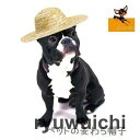 麦わら帽子 ストローハット ペット用 犬用 猫用 ぼうし あご紐付き 顎ヒモ 顎ひも 夏 おしゃれ 可愛い かわいい 小型犬 中型犬 小物 アクセサリ