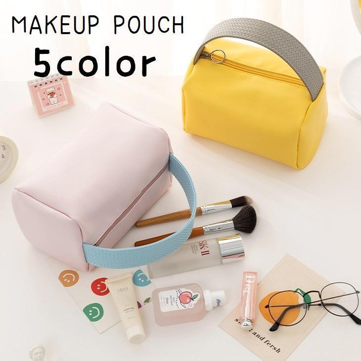 化粧ポーチ メイクポーチ 持ち手付き マルチポーチ コスメポーチ 化粧品入れ メイクボックス トラベル..