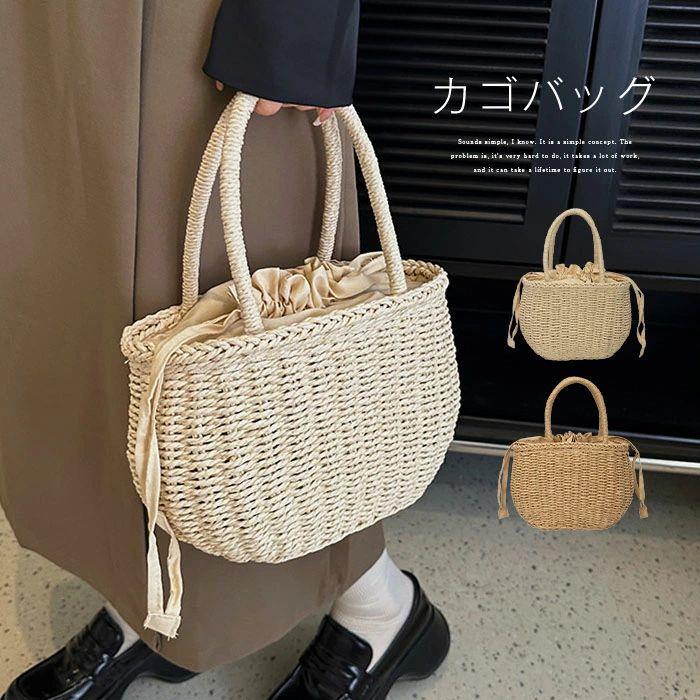 Tote Bag Type - 可愛い デート 花火 リゾート シンプル かわいい おしゃれ カジュアル ナチュラル 浴衣 可愛い 大人 巾着 編みバッグ バッグ 夏