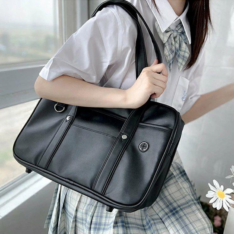 大容量 冬 秋 夏 春 オールシーズン 学生鞄 スクバ 中学生 高校生 女子中学生 女子高校生 女子高生 女子 ガールズ カジュアル ル