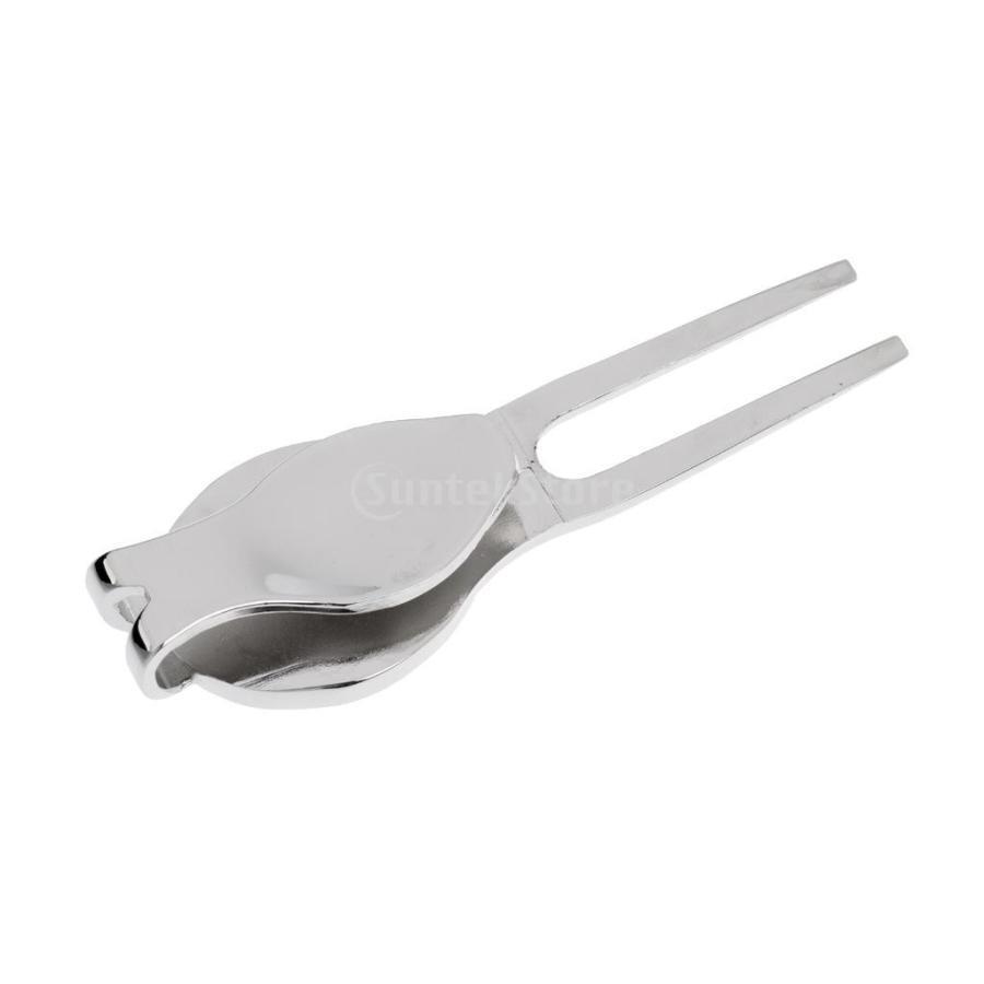 AURA DESIGNの【3個セット】ノーブランド品 全3サイズ 亜鉛合金 ゴルフ ディボット フォーク 修復ツール 磁気 ボールマーカー ギフト - 3＃｜アングル3