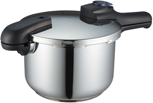 パール金属圧力鍋5.5LIH対応3層底切り替え式レシピ付クイックエコH-5042ステンレス鋼フラストレーショ..
