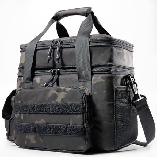 1TGTacticalクーラーボックス大容量2層式18-26L保冷バッグ断熱保冷保温収納力強い水漏れ防止素材撥水耐..