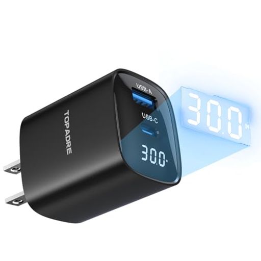 TOPADRE30W®ŴTYPECǥץ쥤PDŴ2ݡ(USB-C&USB-A)GANѾPD/PPS/QC4+/...