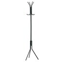 武田コーポレーション【コート・バッグ・玄関・リビング】ブラック39x37x170cmスチールポールハンガーSPH170