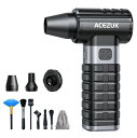 ACEZUKエアダスター電動エアダスター最強ブロワーブロワー洗車120m/sな風速4段階風量調整150000RPM超強力4段階風量調整USB-C充電式LEDライト付きUSB-C充電式PC掃除/空気入れ/コードレス収納袋付き