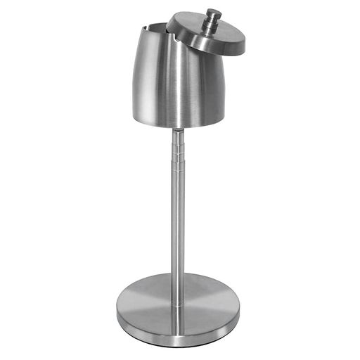 KAKETEスタンド灰皿灰皿ふた付き伸縮式チューブ約45cmー75cmに高さおしゃれふた付き調整可能滑り止め付..