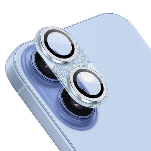 [ShinKin]iPhone17対応カメラフィルムカメラ保護カバーカメラカバーキラキラアルミニウム合金レンズカバーカメラ保護[アルミ合金縁取り+強化ガラス]キラキラレンズ保護フィルム高透過率露…(2)
