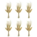 PATIKILミニ乾燥花束6個パンパスグラス自然野生花茎付き装飾ベビーブレスボヘミアン風植物花クラフトDIY写真用小道具ギフトウェディング装飾茶色
