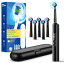 電動歯ブラシ回転式電動歯ブラシ5つのブラシヘッド(3種類)、4つのディープクリーニングモード、充電式..