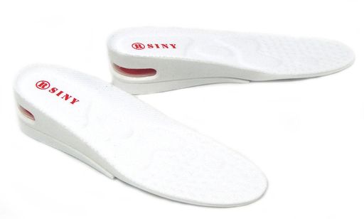 [siny] フットケア シューズ インソール 2段 5cm UP インソール シークレット 足矯正 中敷 エア付上げ底 SY-08 白 Free Size