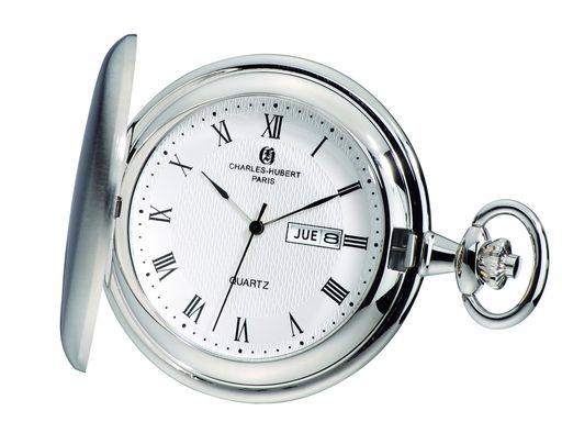 [Charles-HubertParis]懐中時計チャールズ・ヒューバートポケットウォッチデイデイト3974-Wメンズ